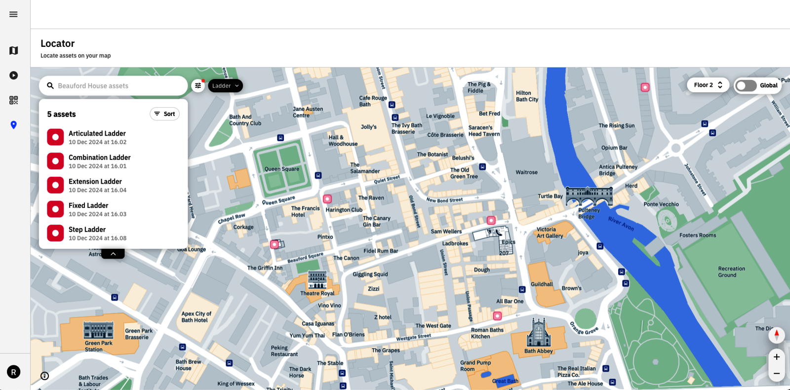 Preview of Living Map's Locator product